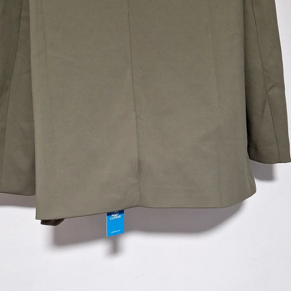 Elegant Olive Green Women's Jacket Blazer - Picture 10 of 12